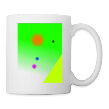 Abstrakt - Tasse - Weiß - Rechts