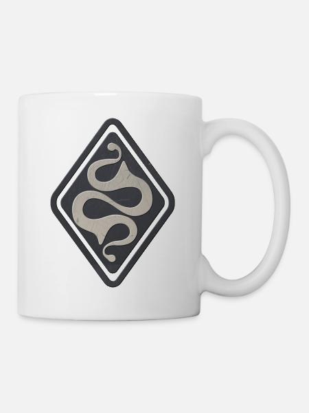 Symbole celtique Latene gris noir - Mug blanc - blanc