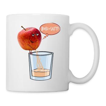 Apple pisses apple juice - buck on juice? - Mug - white - Right