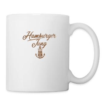 Hamburger Jung Design for all Hamburgers - Mug - white - Right