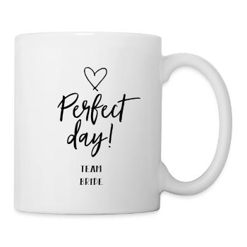 Bride - JGA- Perfect day - Heart - Mug - white - Right
