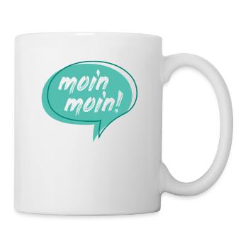 Moin Moin - Tasse - Weiß - Rechts