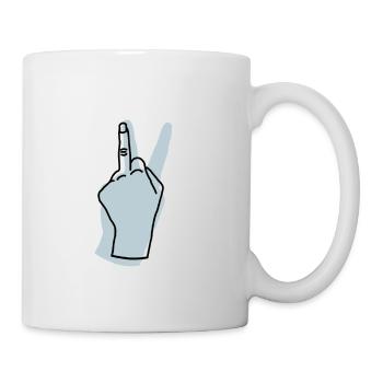peace gray blue - Mug - white - Right