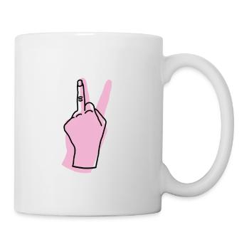paix rose - Mug blanc - blanc - Droite