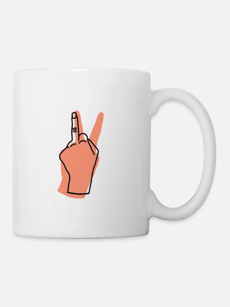 peace peach - Mug - white