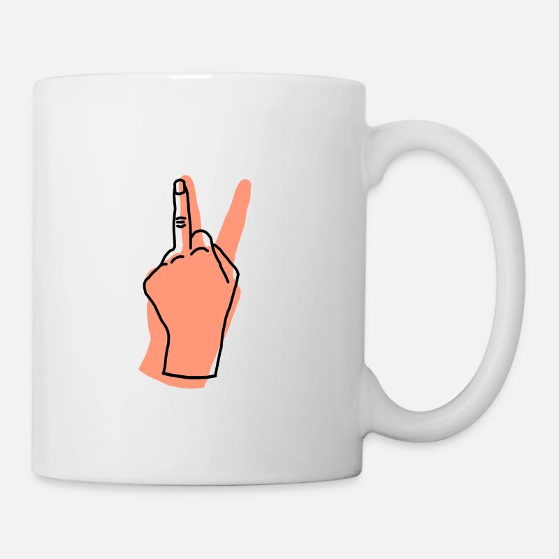 pêche de la paix - Mug blanc - blanc
