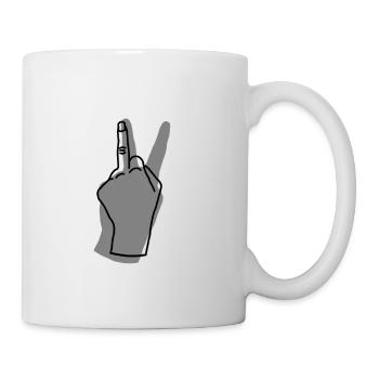 peace grey - Tasse - Weiß - Rechts