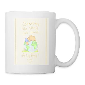 The world needs a big Hug - Mug - white - Right