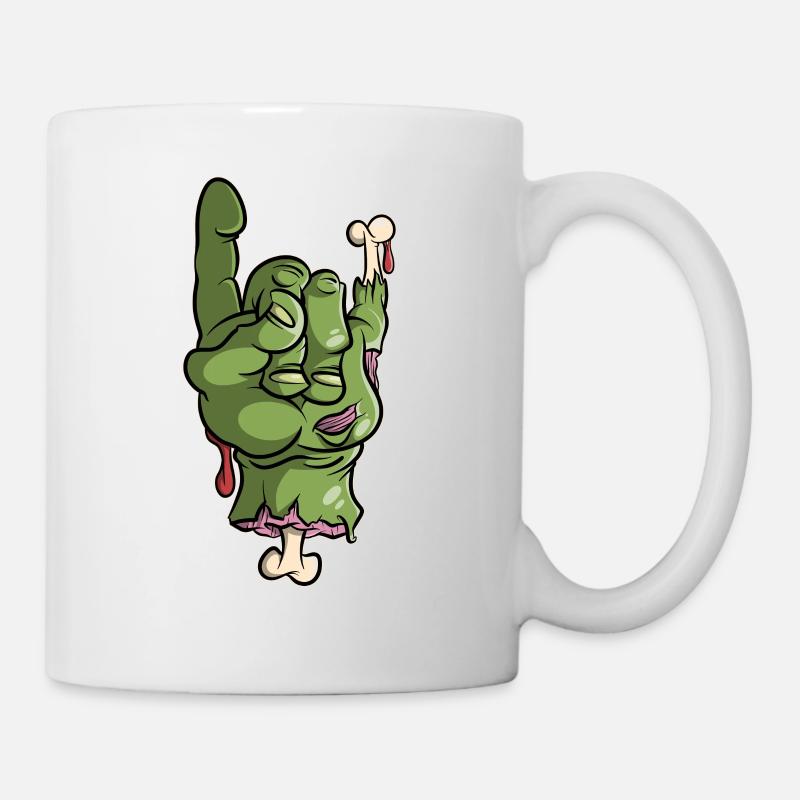 Heavy Metal Zombie Pommes fork - Mug - white