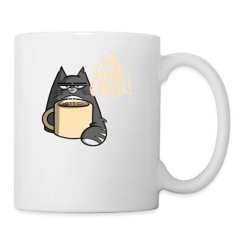 But first coffee - Cat - Tasse - Weiß - Rechts