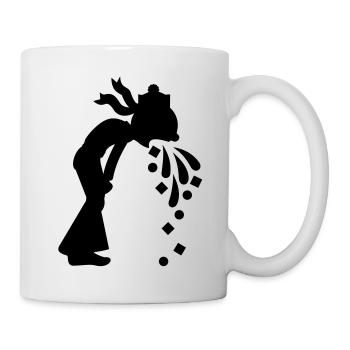 Matrose am Reihern / sailor barfing (1c) - Tasse - Weiß - Rechts