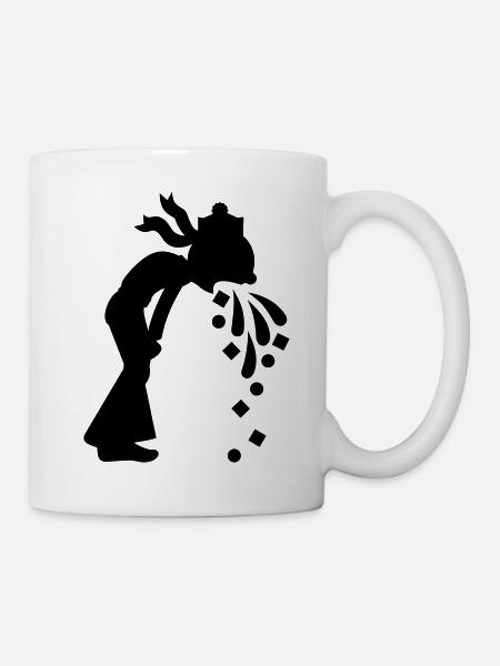 Matrose am Reihern / sailor barfing (1c) - Tasse - Weiß