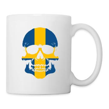 Schweden Totenkopf - Tasse - Weiß - Rechts