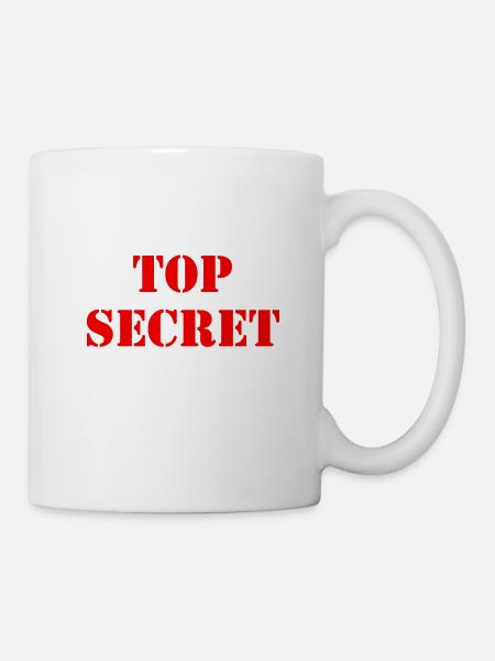 Top secret - Mug - white