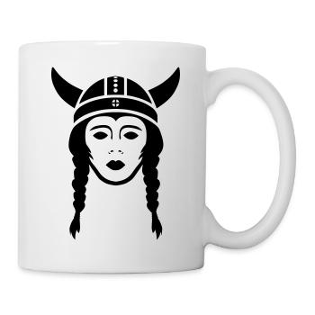 Wikingerfrau - Tasse - Weiß - Rechts