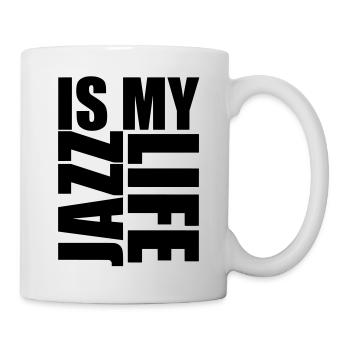 jazz is my life - Tasse - Weiß - Rechts