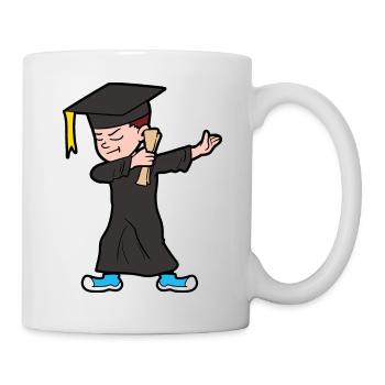 Dabbing Dab Degree Graduate Student Graduation - Mug - white - Right