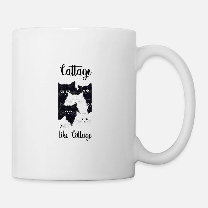Cadeau d'animal de chat chat - Mug blanc - blanc