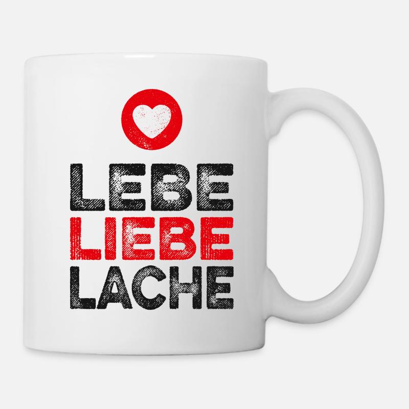Rire d'amour en direct | Super cadeau de la Saint-Valentin - Mug blanc - blanc
