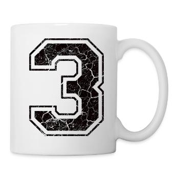 3 three drei black schwarz (fr) - Mug blanc - blanc - Droite