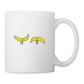 Bananas LaughTer Sad Happy Unhappy - Mug - white - Right