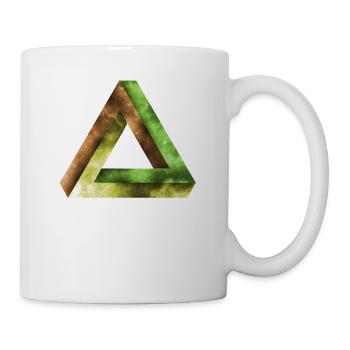 géométrie de l'illusion optique - Mug blanc - blanc - Droite