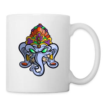 Indischer Elefant - Tasse - Weiß - Rechts