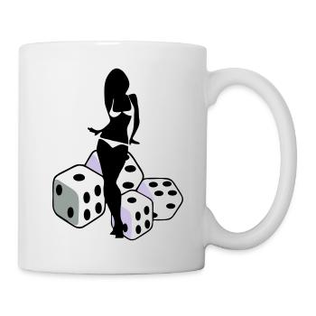 spielwürfel - Tasse - Weiß - Rechts