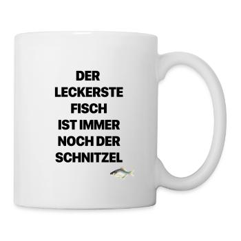 Der Leckerste Fisch ist immer noch der Schnitzel - Tasse - Weiß - Rechts