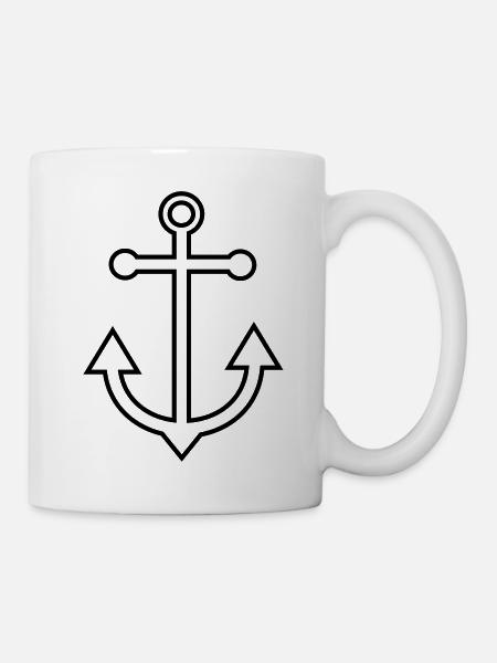 Anker - Tasse - Weiß