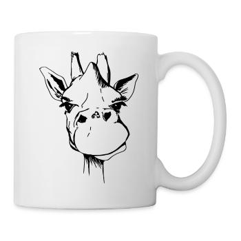 Girafe je - Mug blanc - blanc - Droite