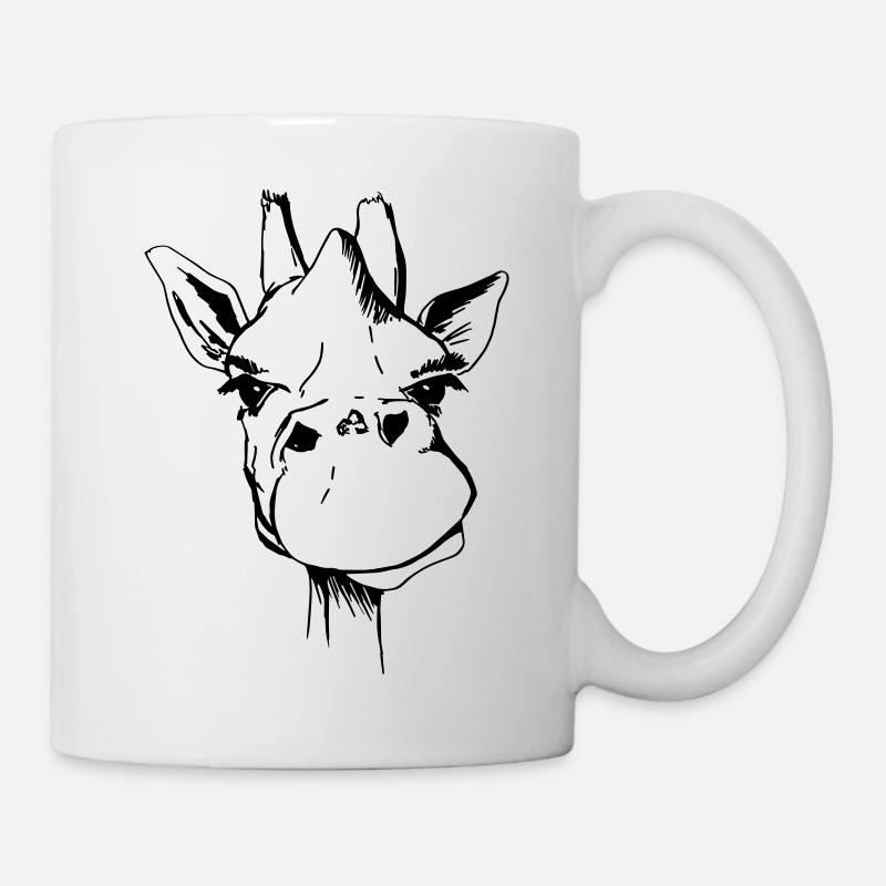 Girafe je - Mug blanc - blanc
