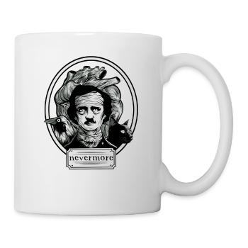 Edgar Allan Poe - Nevermore Shirt - Mug - white - Right
