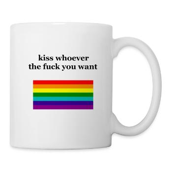 embrasse qui tu veux - Mug blanc - blanc - Droite