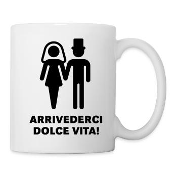 Arrivederci Dolce Vita! - Mug blanc - blanc - Droite