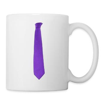 Purple tie - Mug - white - Right