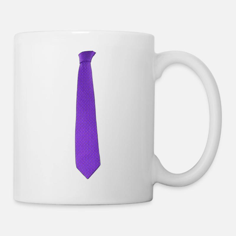 Purple tie - Tasse - Weiß
