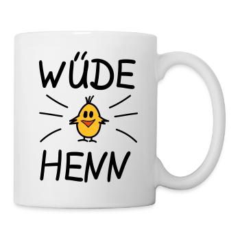 Wüde Henn - Tasse - Weiß - Rechts