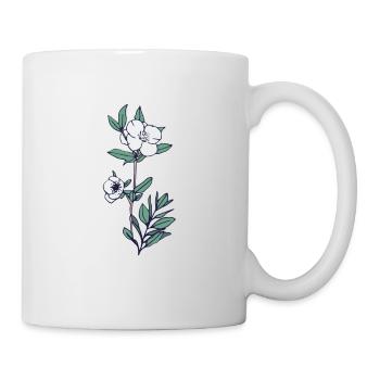 Conception de roses - Mug blanc - blanc - Droite