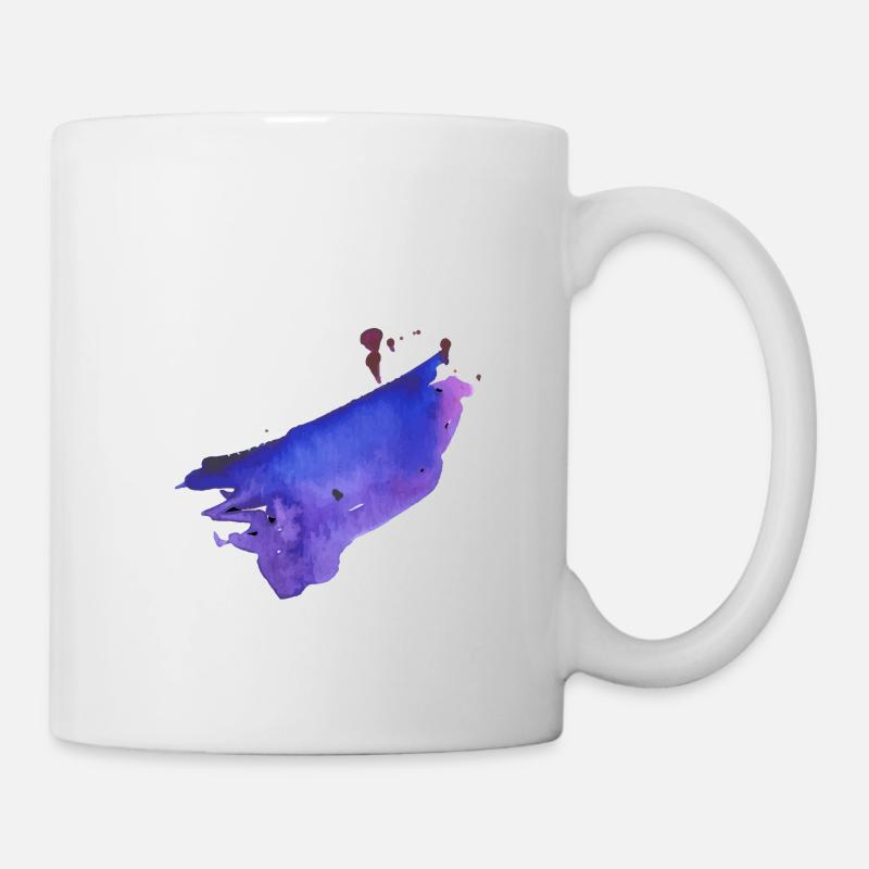 Tache de couleurs - Mug blanc - blanc