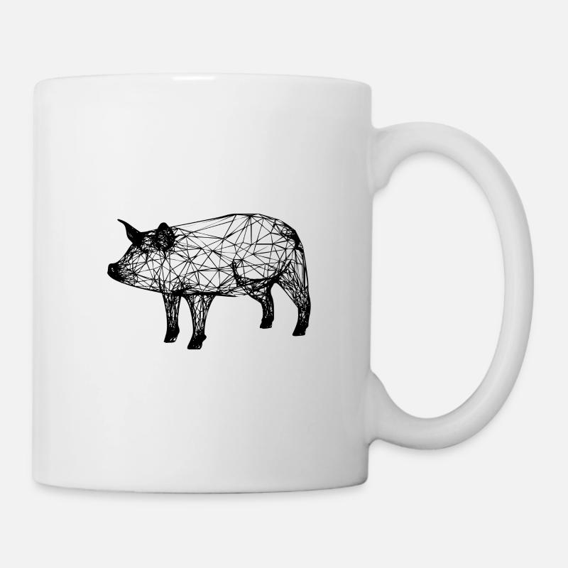 porc - Mug blanc - blanc