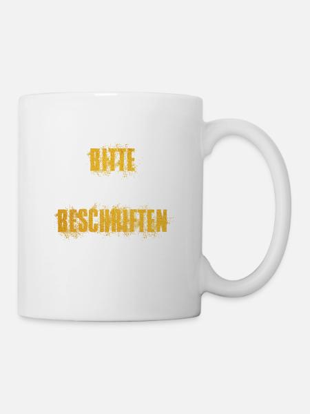 Bitte Beschriften - Tasse - Weiß