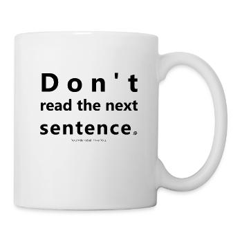 Vous êtes un petit rebelle. - Mug blanc - blanc - Droite