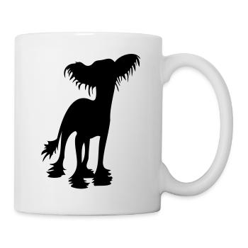 Chinese Crested - Tasse - Weiß - Rechts