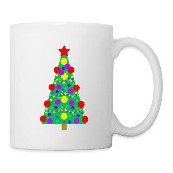 Weihnachtsbaum - Tasse - Weiß - Rechts