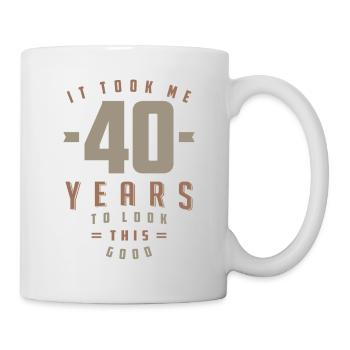 Ça m'a pris 40 ans - Mug blanc - blanc - Droite