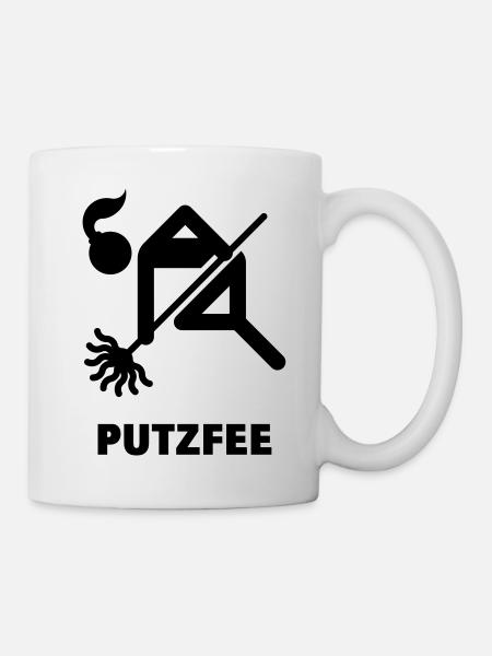 Putzfee / Putzfrau - Tasse - Weiß