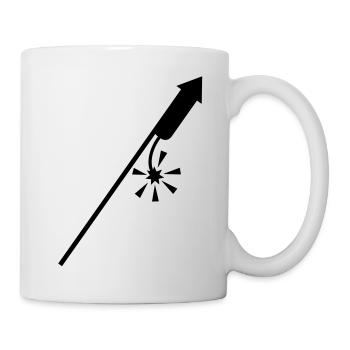 feuerwerk_f1 - Tasse - Weiß - Rechts