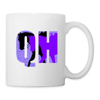 QH-lila-schwarz - Tasse - Weiß - Rechts