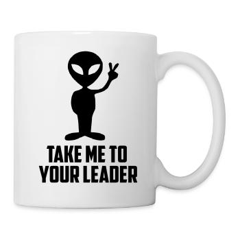 bring mich zu Deinem Anführer - Tasse - Weiß - Rechts